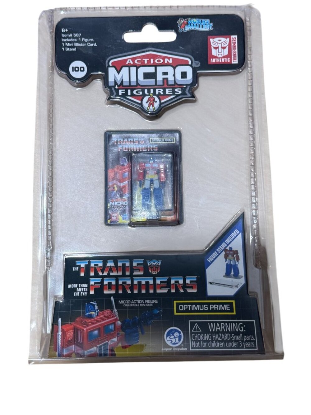 Transformers Optimus Prime Action Micro Figures Super Impulse #587 Sealed